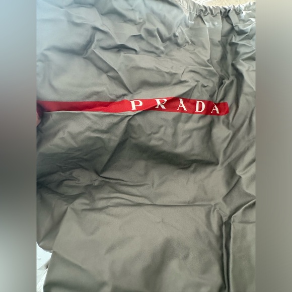 PRADA Beige Powder Patent Leather Sneakers with PRADA Dust Bag - Picture 14 of 16